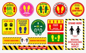 Safety floor graphics and decals